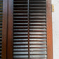 Antique Old Reclaimed Salvaged SOLID Wood Wooden Interior Window Pair Shutters 2 Panels Country Rustic Décor 22" W x 40 3/4” H