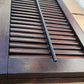 Antique Old Reclaimed Salvaged SOLID Wood Wooden Interior Window Pair Shutters 2 Panels Country Rustic Décor 22" W x 40 3/4” H
