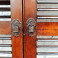 Antique Old Reclaimed Salvaged SOLID Wood Wooden Interior Window Pair Shutters 2 Panels Country Rustic Décor 22" W x 40 3/4” H