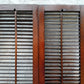 Antique Old Reclaimed Salvaged SOLID Wood Wooden Interior Window Pair Shutters 2 Panels Country Rustic Décor 22" W x 40 3/4” H