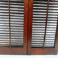 Antique Old Reclaimed Salvaged SOLID Wood Wooden Interior Window Pair Shutters 2 Panels Country Rustic Décor 22" W x 40 3/4” H