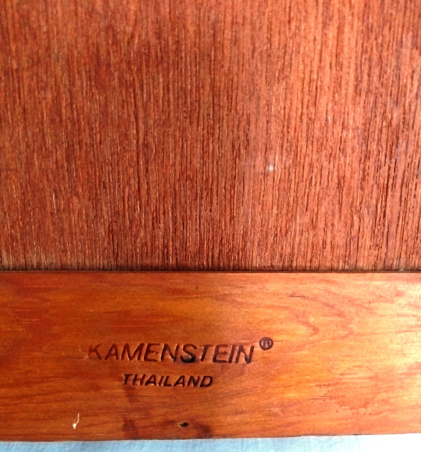 Vintage Kamenstein Wooden Vertical Wall Hanging 3 Tier Letter Mail Organizer Brown Finish Scallop Side Panels-Thailand