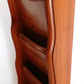 Vintage Kamenstein Wooden Vertical Wall Hanging 3 Tier Letter Mail Organizer Brown Finish Scallop Side Panels-Thailand