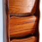 Vintage Kamenstein Wooden Vertical Wall Hanging 3 Tier Letter Mail Organizer Brown Finish Scallop Side Panels-Thailand