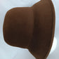 Vintage Helen Kaminski Australia Wool Brushed Felt Cloche Hat Chocolate Brown Wide Brim 22 Inches Circumference Original Storage Box –NIB