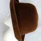Vintage Helen Kaminski Australia Wool Brushed Felt Cloche Hat Chocolate Brown Wide Brim 22 Inches Circumference Original Storage Box –NIB