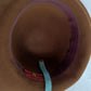 Vintage Helen Kaminski Australia Wool Brushed Felt Cloche Hat Chocolate Brown Wide Brim 22 Inches Circumference Original Storage Box –NIB