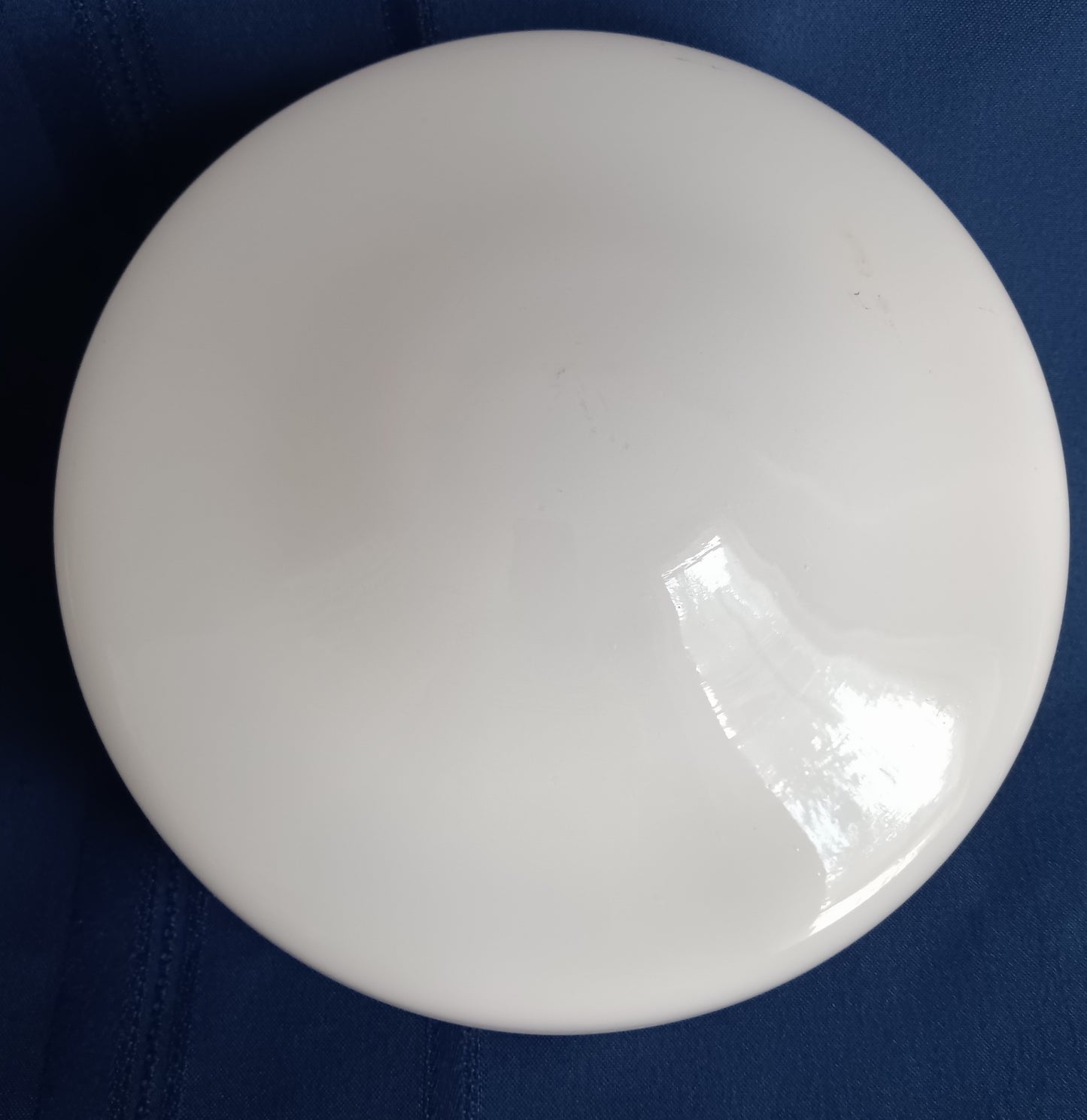 Vintage Milk Glass Schoolhouse Light Globe Replacement Glass Shade Ceiling Fixture Cover 8” Wide 4” Fitter