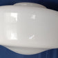 Vintage Milk Glass Schoolhouse Light Globe Replacement Glass Shade Ceiling Fixture Cover 8” Wide 4” Fitter