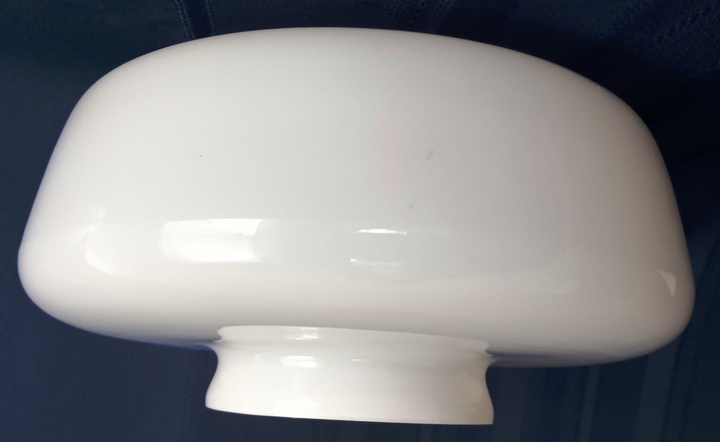 Vintage Milk Glass Schoolhouse Light Globe Replacement Glass Shade Ceiling Fixture Cover 8” Wide 4” Fitter