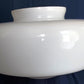 Vintage Milk Glass Schoolhouse Light Globe Replacement Glass Shade Ceiling Fixture Cover 8” Wide 4” Fitter