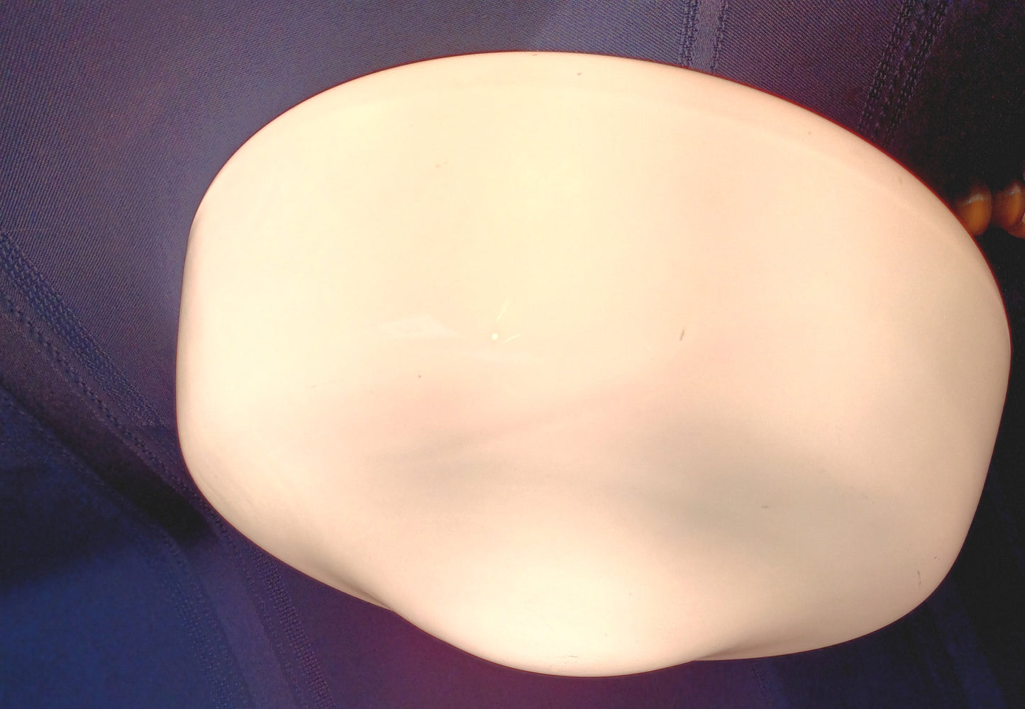 Vintage Milk Glass Schoolhouse Light Globe Replacement Glass Shade Ceiling Fixture Cover 8” Wide 4” Fitter