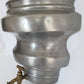 Antique Pewter Lavabo Wall Reservoir Water Fountain Pocket Vase Brass Turn-Spigot Marked CB-Made in Italy