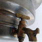 Antique Pewter Lavabo Wall Reservoir Water Fountain Pocket Vase Brass Turn-Spigot Marked CB-Made in Italy