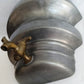 Antique Pewter Lavabo Wall Reservoir Water Fountain Pocket Vase Brass Turn-Spigot Marked CB-Made in Italy