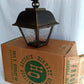 Vintage Phil R Hinkley Outdoor Wall Metal Lantern Model No. 1323 American Coach Stagecoach Style Porch Hanging Light Fixture USA-NOS-NIB