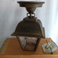 Vintage Phil R Hinkley Outdoor Wall Metal Lantern Model No. 1323 American Coach Stagecoach Style Porch Hanging Light Fixture USA-NOS-NIB