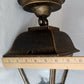 Vintage Phil R Hinkley Outdoor Wall Metal Lantern Model No. 1323 American Coach Stagecoach Style Porch Hanging Light Fixture USA-NOS-NIB