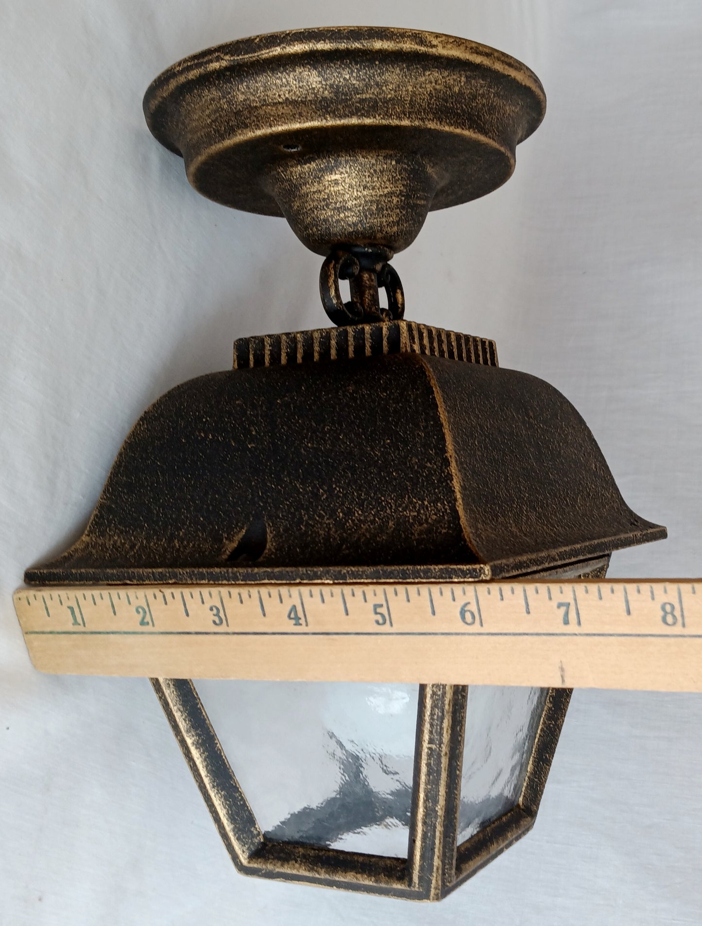 Vintage Phil R Hinkley Outdoor Wall Metal Lantern Model No. 1323 American Coach Stagecoach Style Porch Hanging Light Fixture USA-NOS-NIB