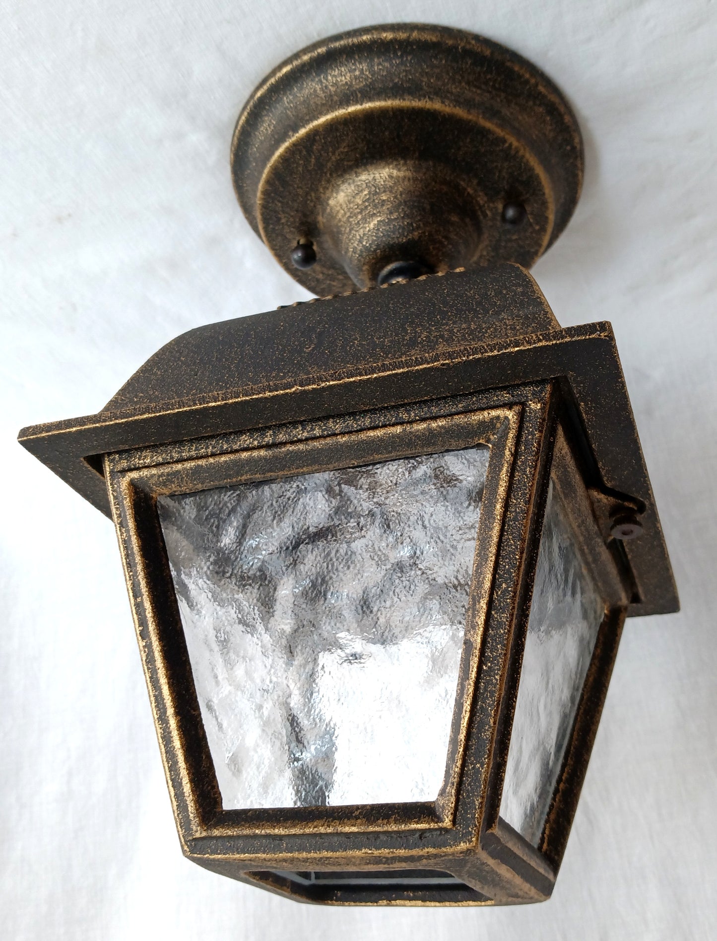 Vintage Phil R Hinkley Outdoor Wall Metal Lantern Model No. 1323 American Coach Stagecoach Style Porch Hanging Light Fixture USA-NOS-NIB