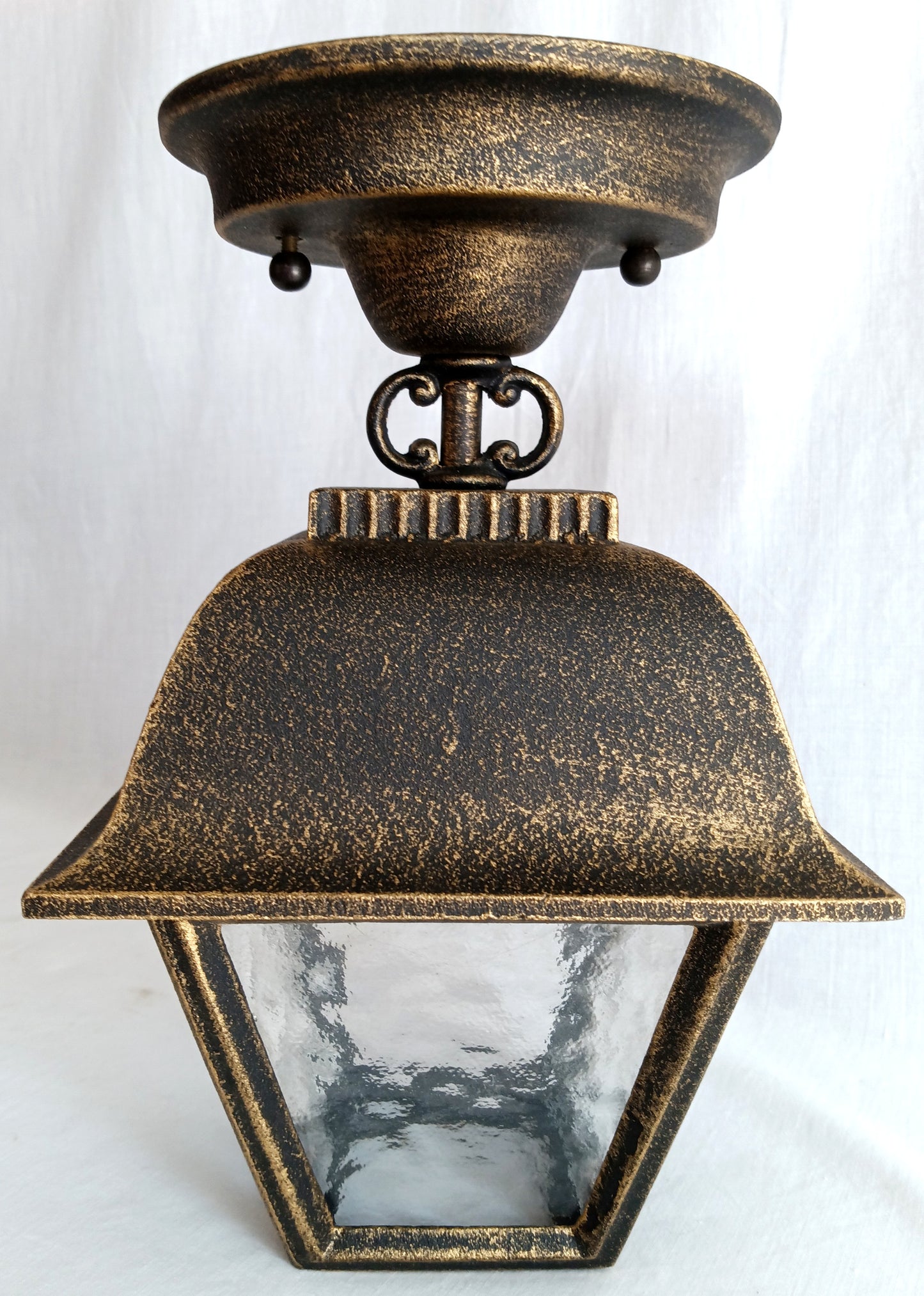 Vintage Phil R Hinkley Outdoor Wall Metal Lantern Model No. 1323 American Coach Stagecoach Style Porch Hanging Light Fixture USA-NOS-NIB