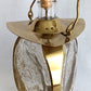 Vintage Mid Century Ship Lantern Liquor Decanter Brass Three-Sided d Glass Mechanical Music Box How Dry I Am Tune Novelty Barware–Japan-NOS