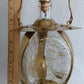 Vintage Mid Century Ship Lantern Liquor Decanter Brass Three-Sided d Glass Mechanical Music Box How Dry I Am Tune Novelty Barware–Japan-NOS