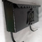 Vintage Wall Mounted Metal Mailbox Scalloped Lid Federal American Eagle Emblem Metal Curved Hooks Retro 12” Wide