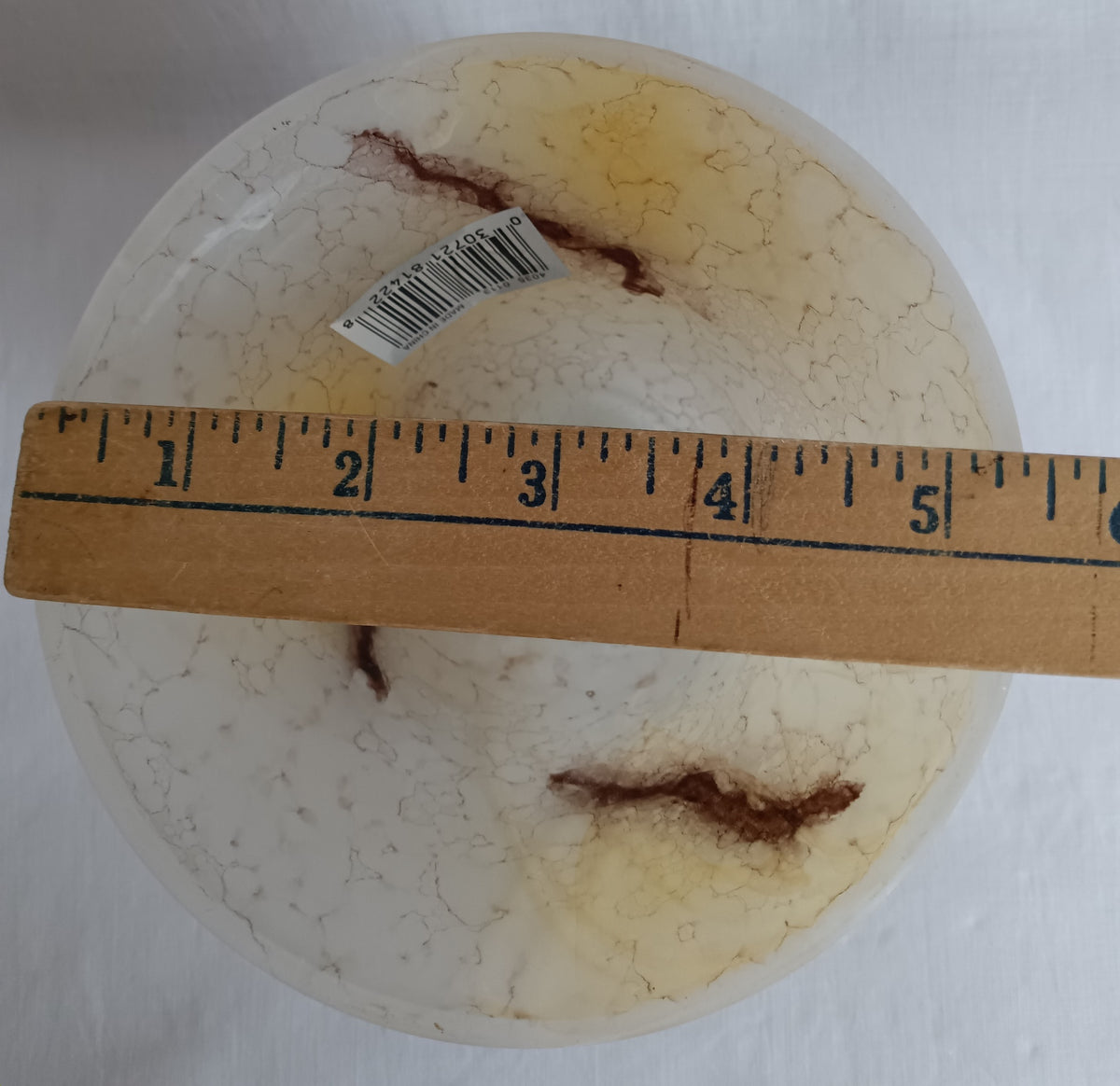 Vintage Faux Alabaster Glass Replacement Shade Ceiling Fan Pendant Light Fixture Bell Shape-NOS