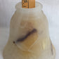 Vintage Faux Alabaster Glass Replacement Shade Ceiling Fan Pendant Light Fixture Bell Shape-NOS