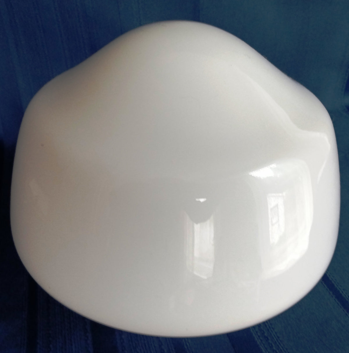 Opal Cased Glass Globe Acorn Shaped Schoolhouse Light Shade Pendant Flush/Semi Mount Replacement Cover Light 4” Fitter-NOS