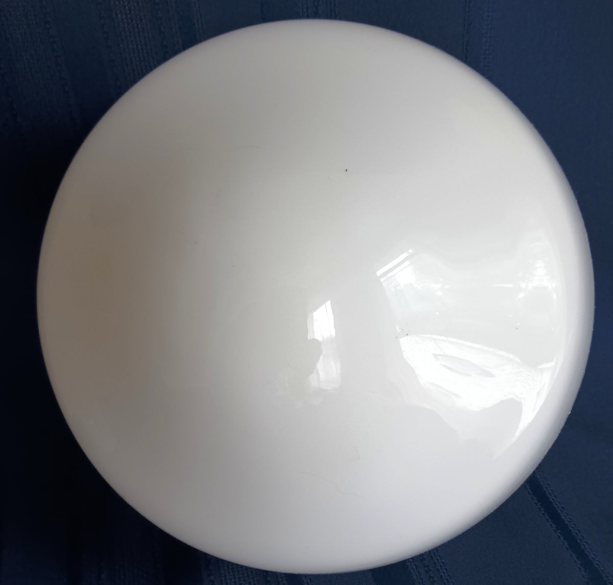 Opal Cased Glass Globe Acorn Shaped Schoolhouse Light Shade Pendant Flush/Semi Mount Replacement Cover Light 4” Fitter-NOS