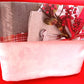 Vintage Holiday at Home Christmas Carol Damask Rectangle Tablecloth White Berry Leaves Noel Design Polyester 60 x 84-NIP