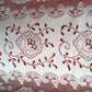 Vintage Nottingham Lace Rectangle Floral White Cotton Tablecloth The Black Tie Collection Wrinkle Free Soil Release-USA-52 x 70 –NOS-NIB