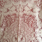 VTG Nottingham Lace Woven Tablecloth Ivory Cotton Black Tie Collection Royal Palace Perma Press Soil Release Extra Long Rectangle 70x144-NIB