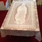 Vintage Interior by Design Our Lady of Guadalupe Scalloped White Lace Tablecloth Catholic Figural Rectangle 60 W x 86 L-NOS-NIP