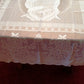 Vintage Interior by Design Our Lady of Guadalupe Scalloped White Lace Tablecloth Catholic Figural Rectangle 60 W x 86 L-NOS-NIP