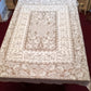 Vintage Nottingham Lace Rectangle Floral White Cotton Tablecloth The Black Tie Collection Wrinkle Free Soil Release-USA-52 x 70 –NOS-NIB