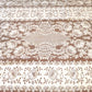 Vintage Nottingham Lace Rectangle Floral White Cotton Tablecloth The Black Tie Collection Wrinkle Free Soil Release-USA-52 x 70 –NOS-NIB