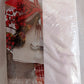 Vintage Holiday at Home Christmas Carol Damask Rectangle Tablecloth White Berry Leaves Noel Design Polyester 60 x 84-NIP