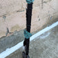 4pc Set Vintage Old Reclaimed Salvaged Metal Cast Iron Steel Fireplace Tools Poker Shovel Tongs Stand Holder