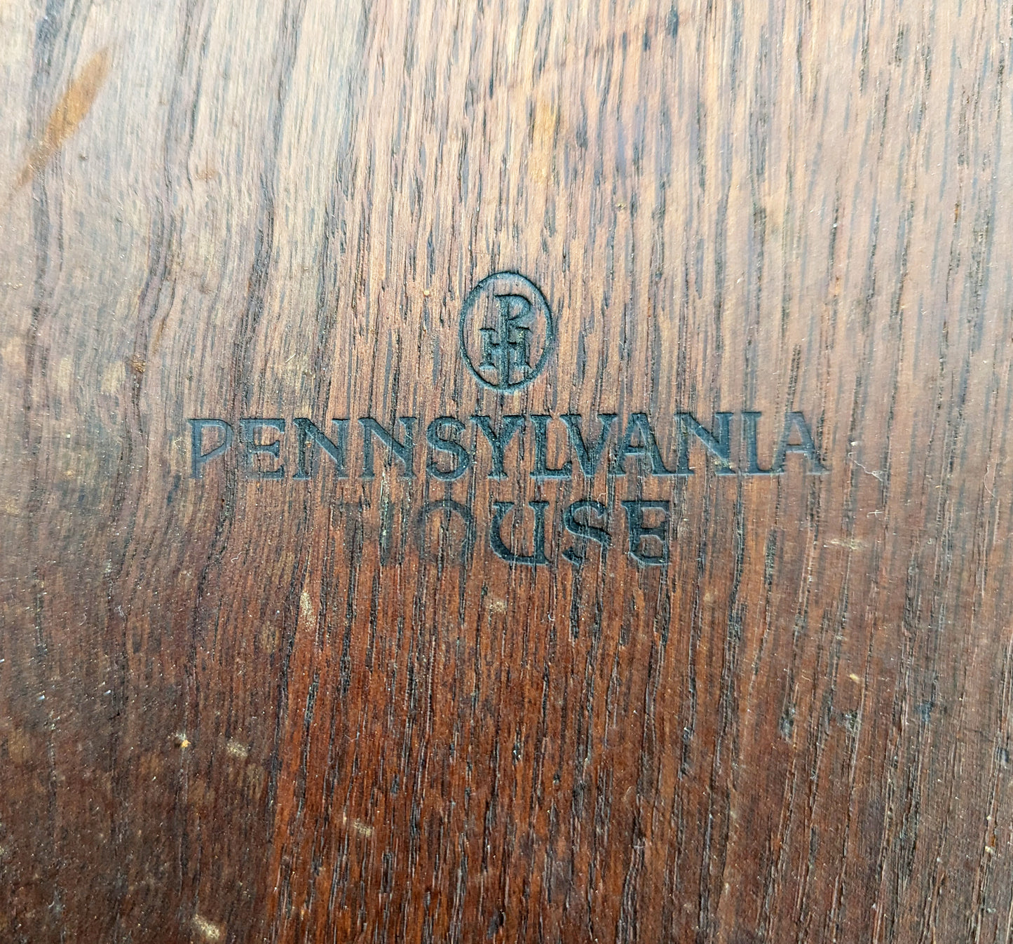 Set of 3 Vintage Antique Old "Pennsylvania House" Solid Oak Wood Wooden Carved Spindle Brace Back Side Windsor Braced Dining Accent Chairs