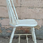 Antique Vintage Old Reclaimed Salvaged Windsor Solid Hardwood Wood Wooden Spindle Back Dining Side Accent Chair