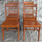 Vintage Antique "J.B. Van Sciver Co." Old Reclaimed Salvaged SOLID Hard Wood Wooden Dining Room Set Chairs Table Leaf