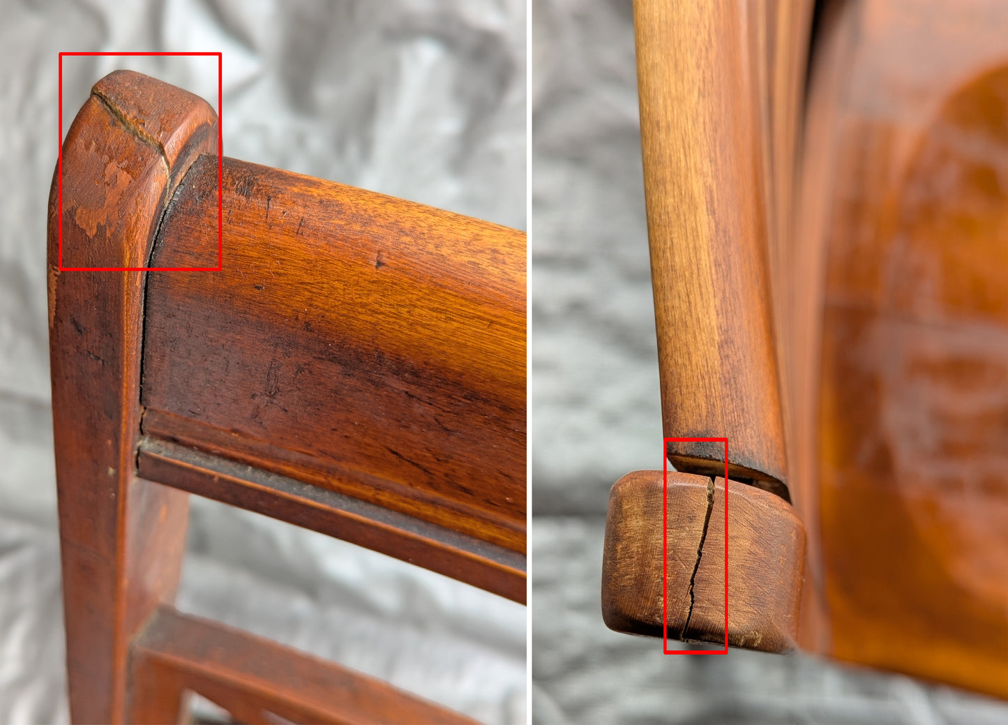 Vintage Antique "J.B. Van Sciver Co." Old Reclaimed Salvaged SOLID Hard Wood Wooden Dining Room Set Chairs Table Leaf