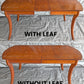 Vintage Antique "J.B. Van Sciver Co." Old Reclaimed Salvaged SOLID Hard Wood Wooden Dining Room Set Chairs Table Leaf