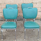 Vintage Antique Old Reclaimed Salvaged Mid-Century Modern Diner "Stoneville Furniture Co." Dining Set Chairs Table