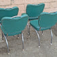Vintage Antique Old Reclaimed Salvaged Mid-Century Modern Diner "Stoneville Furniture Co." Dining Set Chairs Table