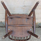 Set of 3 Vintage Antique Reclaimed Salvaged Old Solid Hardwood Wood Wooden Spindle Brace Back Side Windsor Braced Dining Accent Chairs