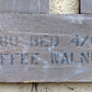 Vintage Antique Old Reclaimed Salvaged SOLID Walnut Hardwood Wood Wooden Queen Size Bed Frame Head Foot Board Headboard